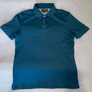 Banana Republic Blue Polo Shirt Classic Short-Sleeve Design
